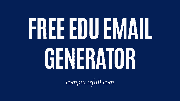 free edu email generator